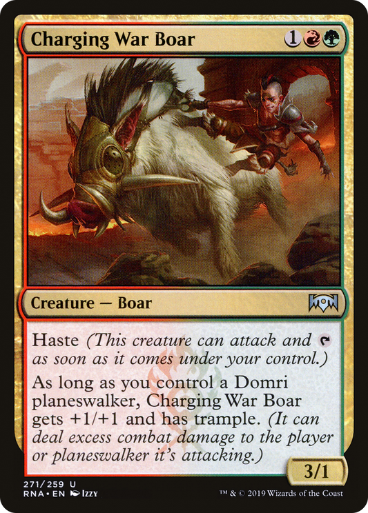 Charging War Boar (RNA-271) - Ravnica Allegiance