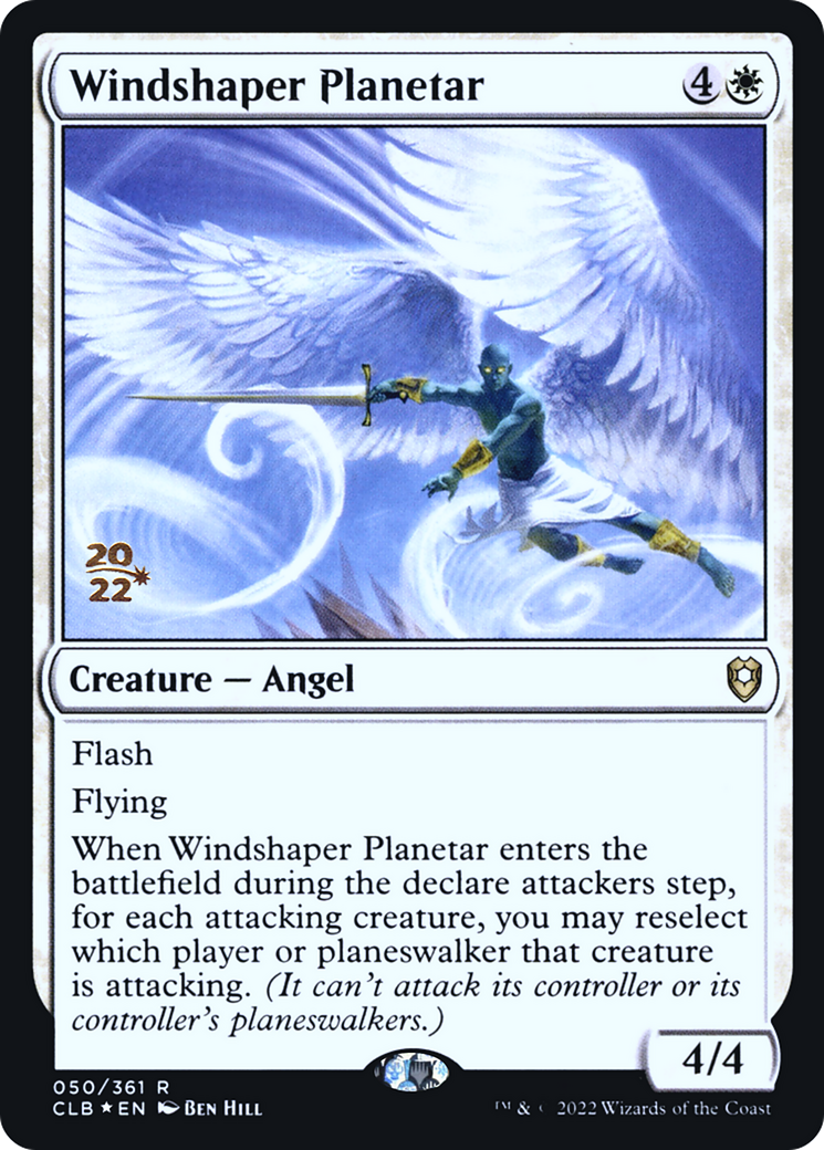 Windshaper Planetar (PRE-50S) - Battle for Baldur's Gate Promos (Prerelease) Foil