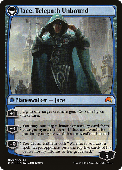 Jace, Vryn's Prodigy // Jace, Telepath Unbound (ORI-060) - Magic Origins: (originpwdfc) Foil