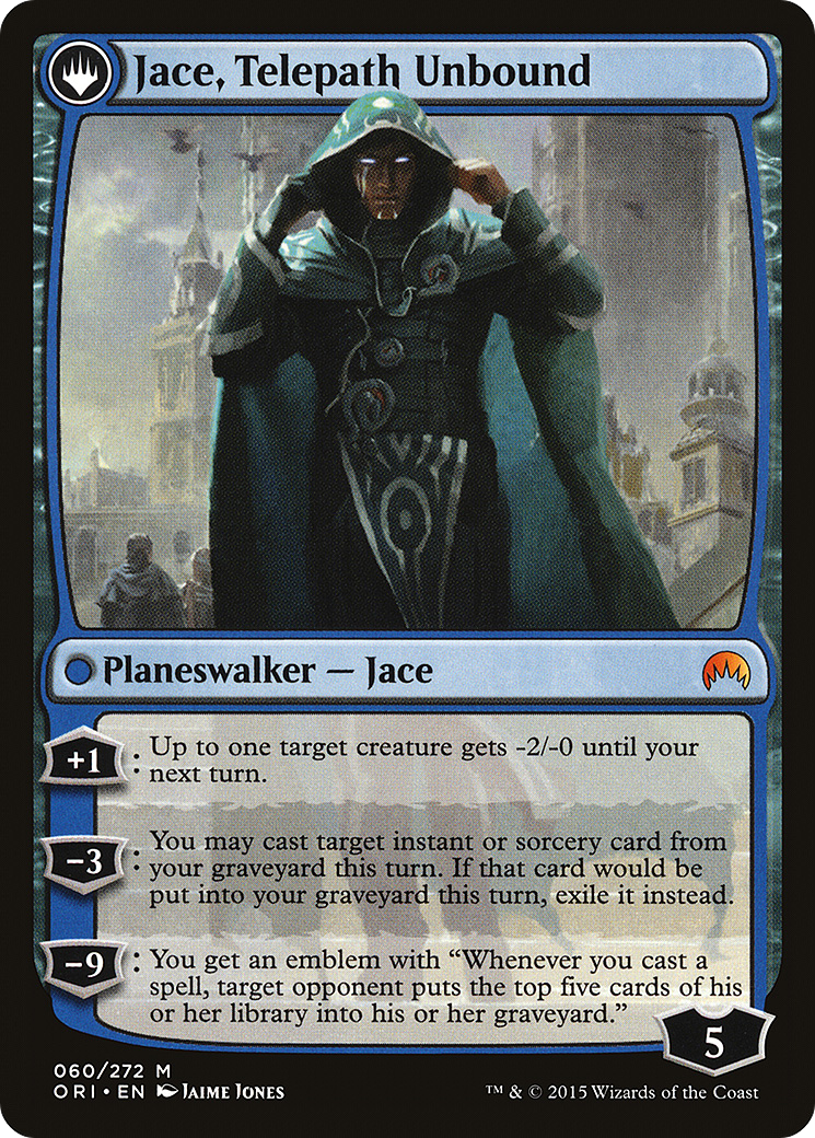 Jace, Vryn's Prodigy // Jace, Telepath Unbound (ORI-060) - Magic Origins: (originpwdfc)