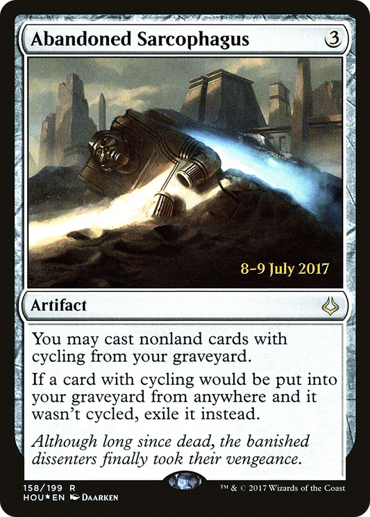 Abandoned Sarcophagus (PRE-158S) - Hour of Devastation Promos (Prerelease) Foil