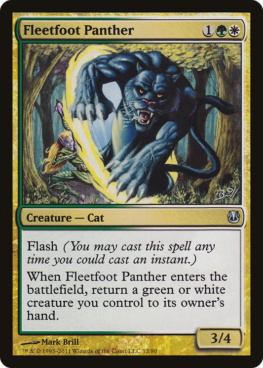 Fleetfoot Panther (DDH-012) - Duel Decks: Ajani vs. Nicol Bolas