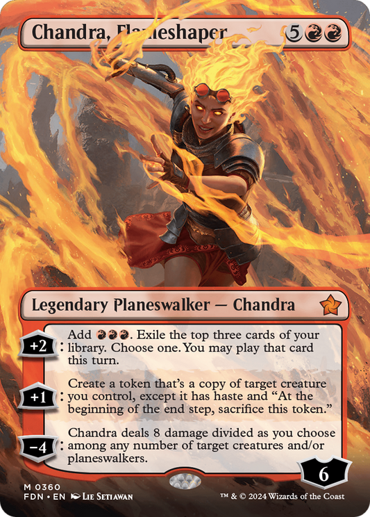 Chandra, Flameshaper (FDN-360) - Foundations (Borderless) Foil