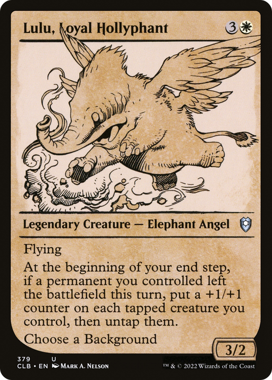 Lulu, Loyal Hollyphant (CLB-379) - Commander Legends: Battle for Baldur's Gate: (Showcase) Foil