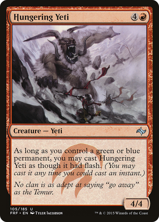 Hungering Yeti (FRF-105) - Fate Reforged Foil