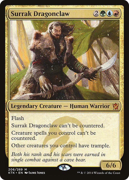 Surrak Dragonclaw (KTK-206) - Khans of Tarkir Foil