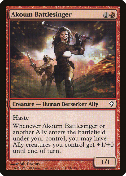 Akoum Battlesinger (WWK-071) - Worldwake Foil