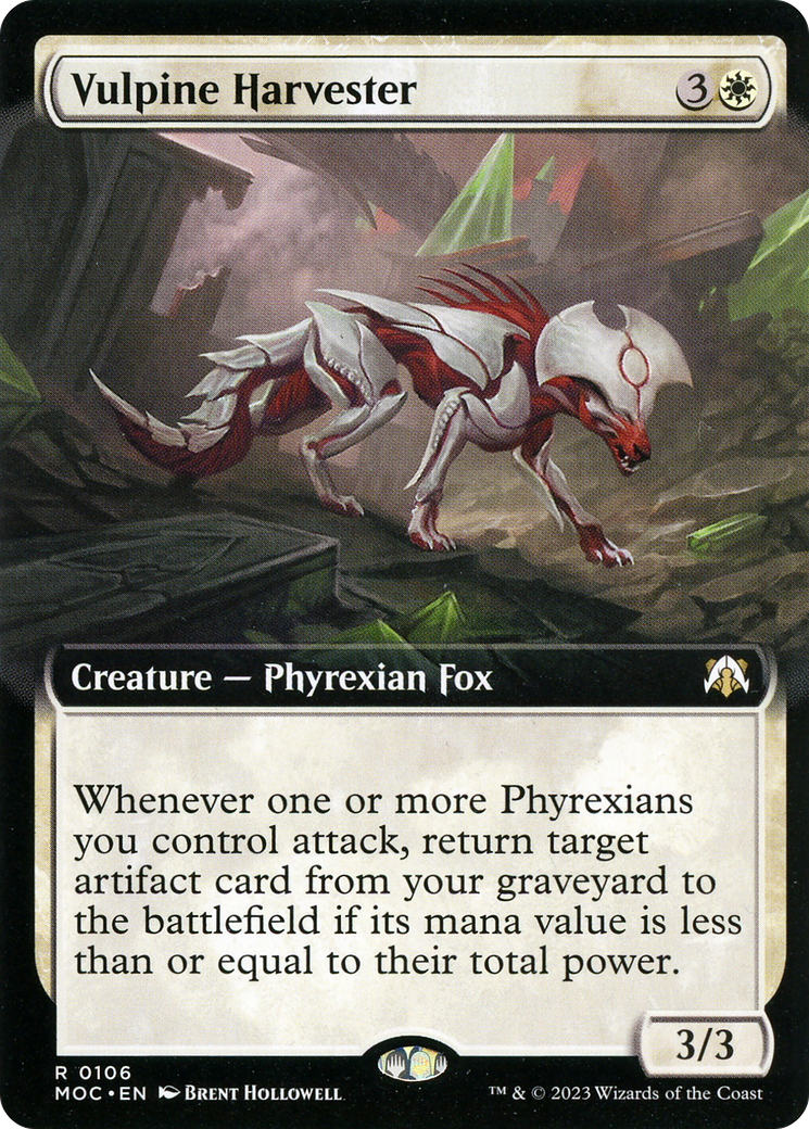 Vulpine Harvester (Extended Art) (MOC-106) - March of the Machine Commander: (Extended Art)