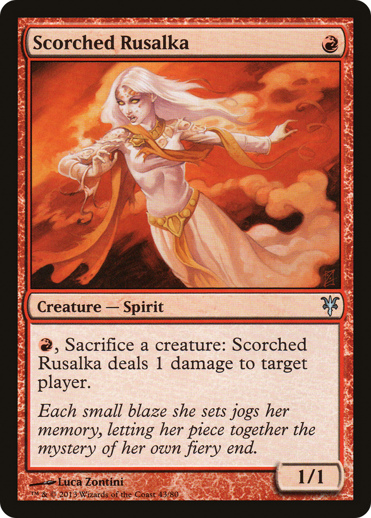 Scorched Rusalka (DDK-043) - Duel Decks: Sorin vs. Tibalt