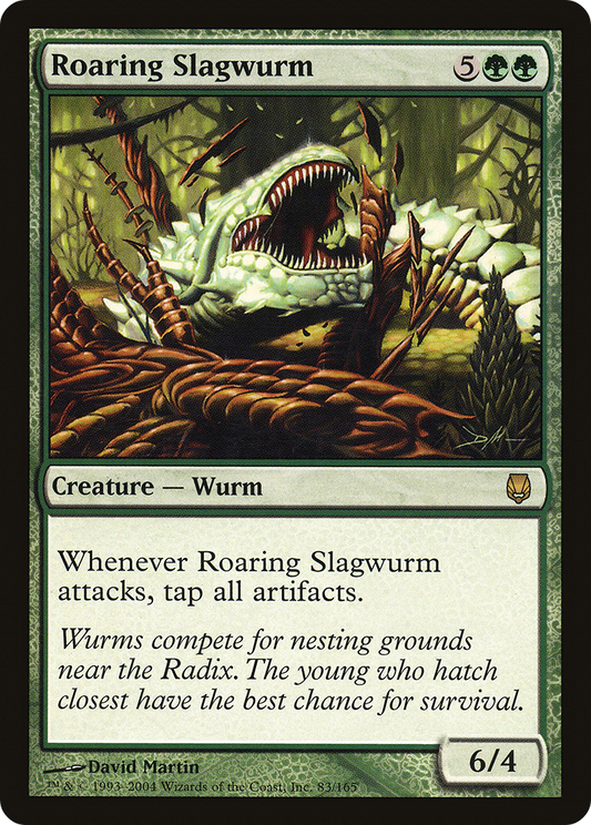 Roaring Slagwurm (DST-083) - Darksteel Foil