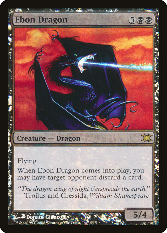Ebon Dragon (DRB-006) - From the Vault: Dragons Foil