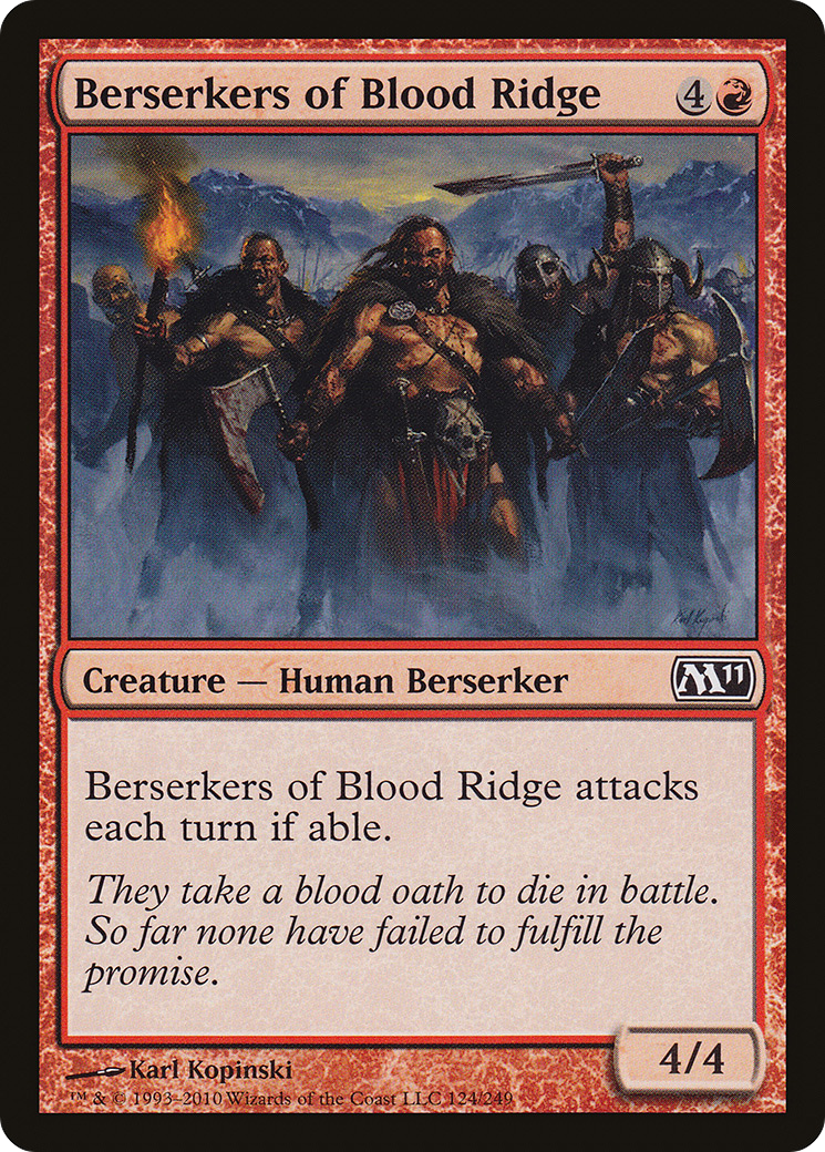 Berserkers of Blood Ridge (M11-124) - Magic 2011 Foil