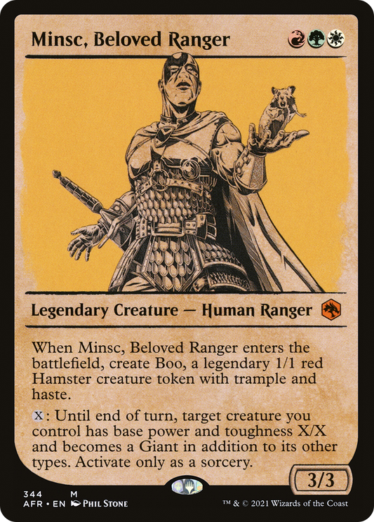 Minsc, Beloved Ranger (AFR-344) - Adventures in the Forgotten Realms: (Showcase) Foil