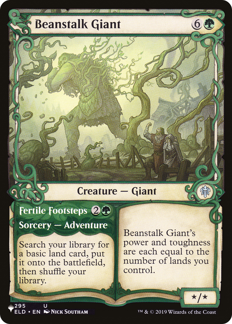 Beanstalk Giant // Fertile Footsteps (LIST-ELD-295) - The List: (Showcase)