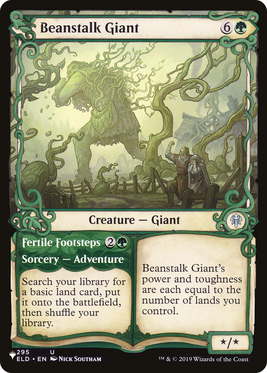Beanstalk Giant // Fertile Footsteps (LIST-ELD-295) - The List: (Showcase)