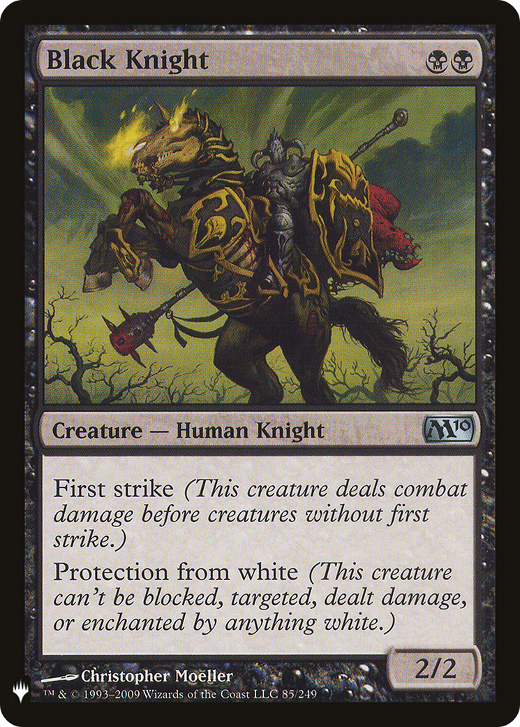 Black Knight (PLST-M10-85) - The List