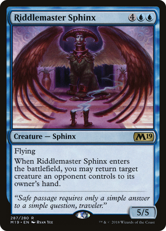 Riddlemaster Sphinx (M19-287) - Core Set 2019