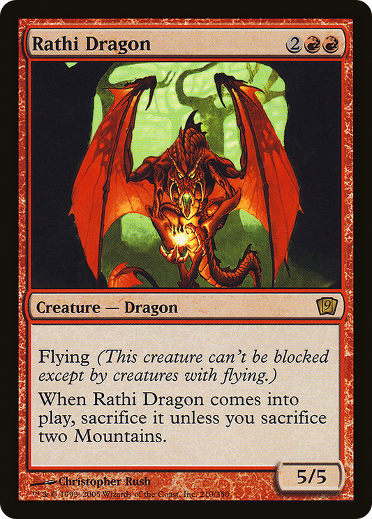 Rathi Dragon (9ED-210★) - Ninth Edition Foil