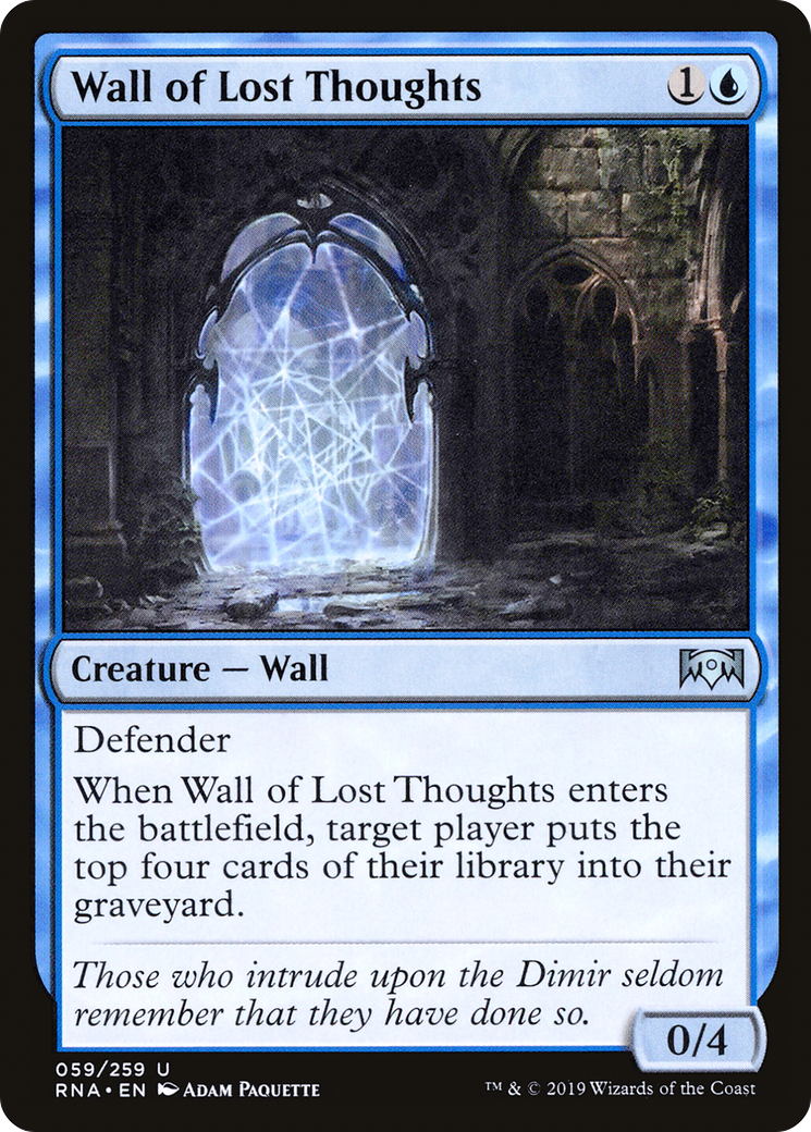 Wall of Lost Thoughts (RNA-059) - Ravnica Allegiance Foil