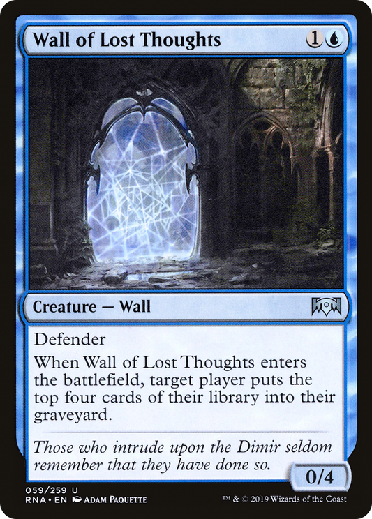 Wall of Lost Thoughts (RNA-059) - Ravnica Allegiance Foil