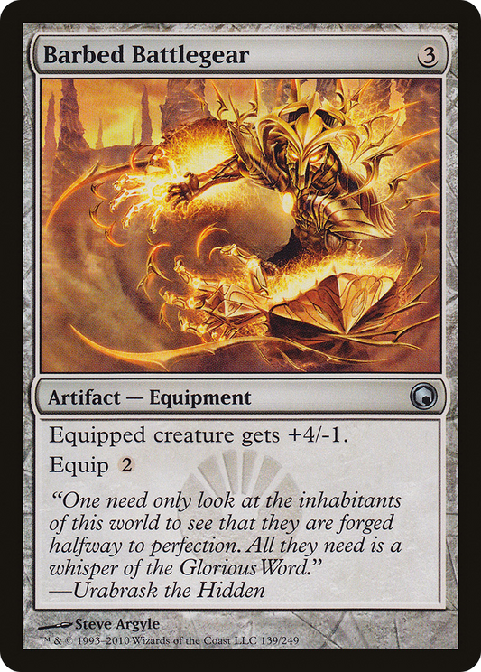 Barbed Battlegear (SOM-139) - Scars of Mirrodin Foil