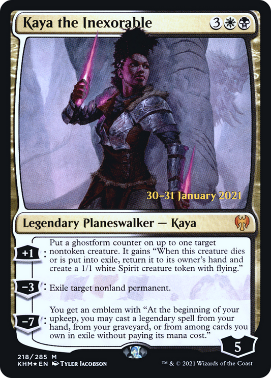 Kaya the Inexorable (PKHM-218S) - Kaldheim Promos Foil