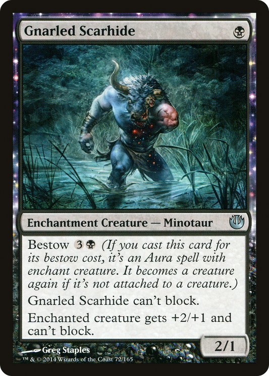 Gnarled Scarhide (JOU-072) - Journey into Nyx: (nyxtouched) Foil