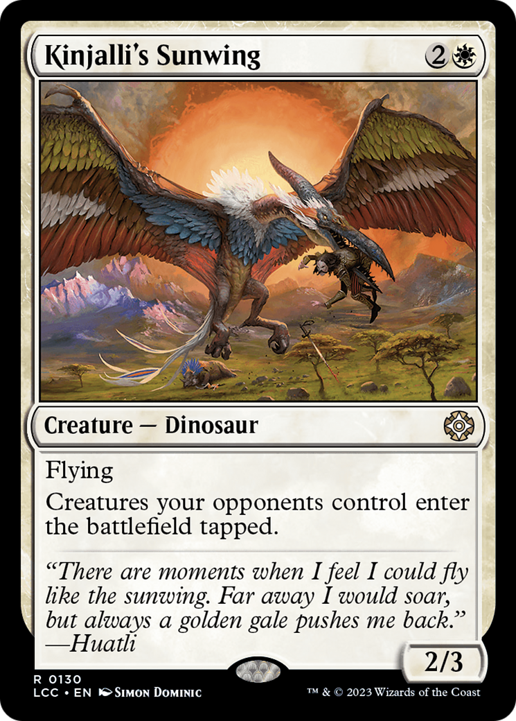 Kinjalli's Sunwing (LCC-130) - The Lost Caverns of Ixalan Commander