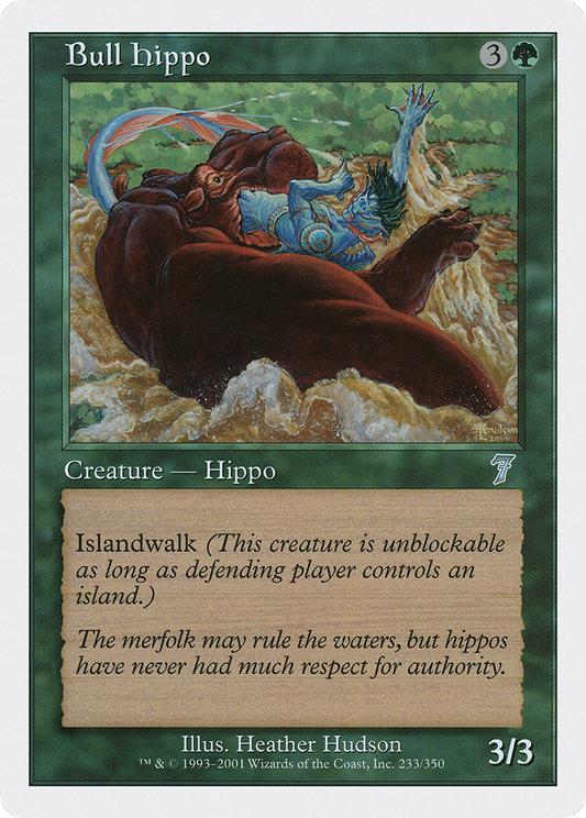 Bull Hippo (7ED-233) - Seventh Edition