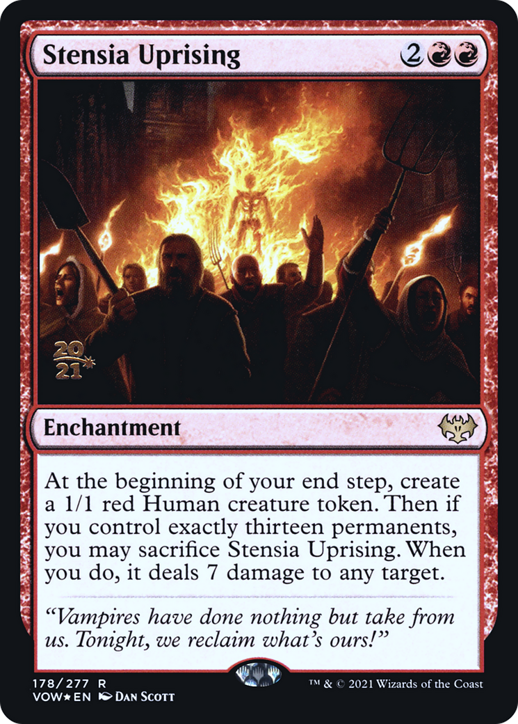 Stensia Uprising (PVOW-178S) - Innistrad: Crimson Vow Promos Foil