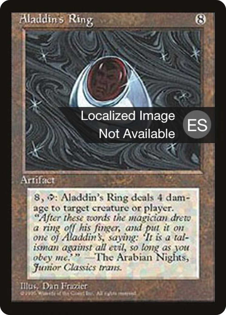 Aladdin's Ring (4BB-292) - Fourth Edition Foreign Black Border