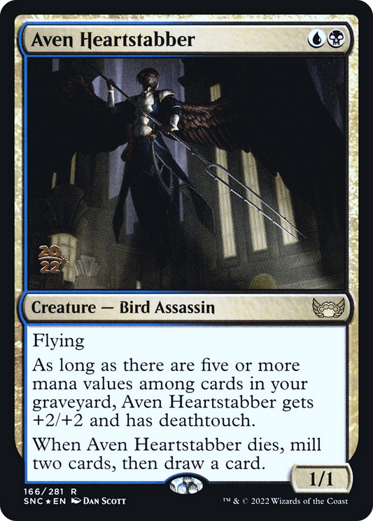 Aven Heartstabber (PSNC-166S) - Streets of New Capenna Promos Foil