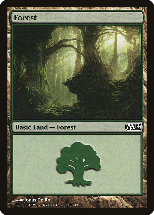 Forest (M14-248) - Magic 2014 Foil