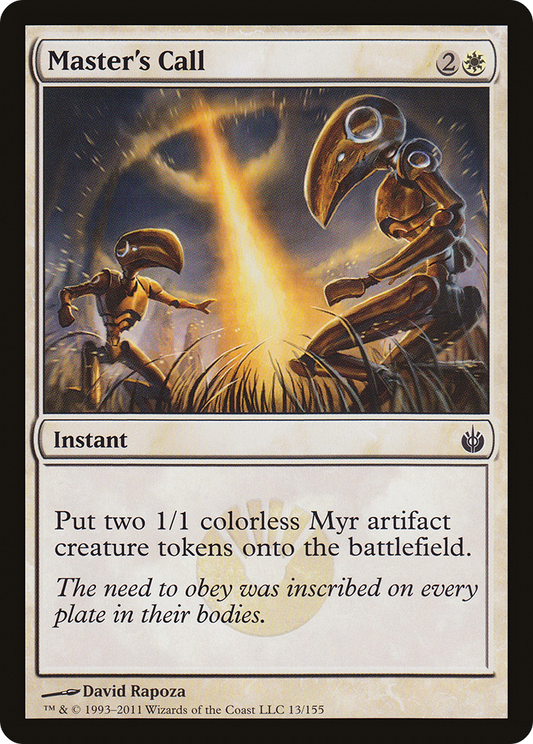 Master's Call (MBS-013) - Mirrodin Besieged Foil