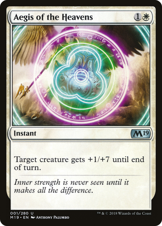 Aegis of the Heavens (M19-001) - Core Set 2019 Foil