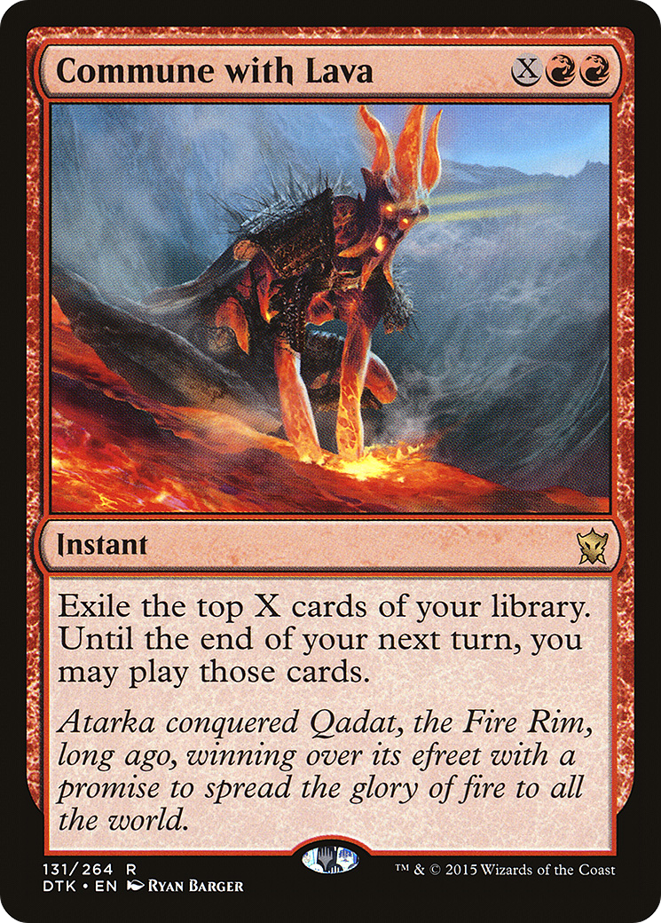 Commune with Lava (DTK-131) - Dragons of Tarkir Foil