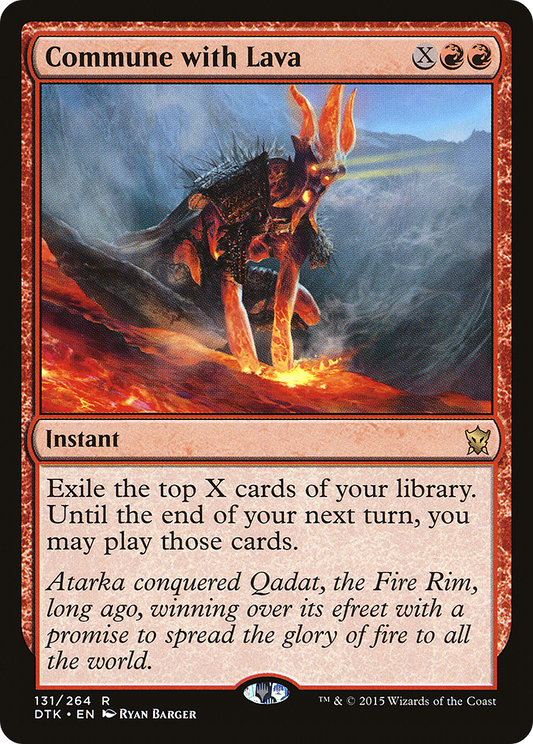 Commune with Lava (DTK-131) - Dragons of Tarkir Foil