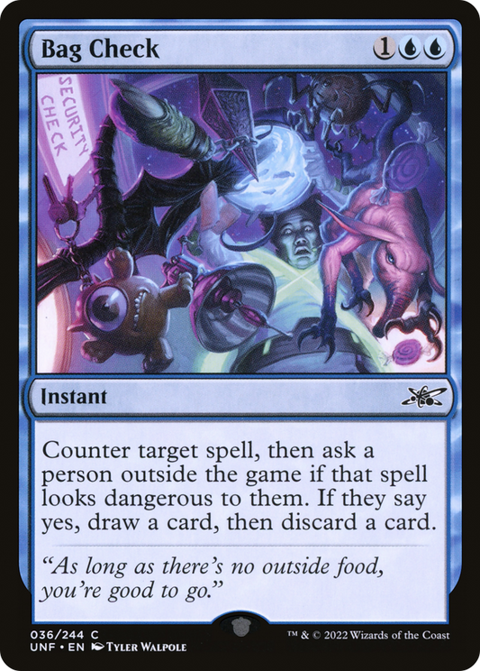 Bag Check (UNF-036) - Unfinity