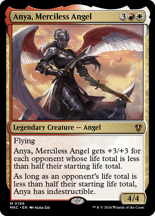 Anya, Merciless Angel (MKC-199) - Murders at Karlov Manor Commander