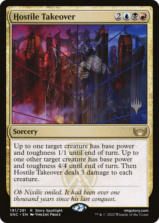 Hostile Takeover (PPSNC-191) - Streets of New Capenna Promos (Promo Pack)