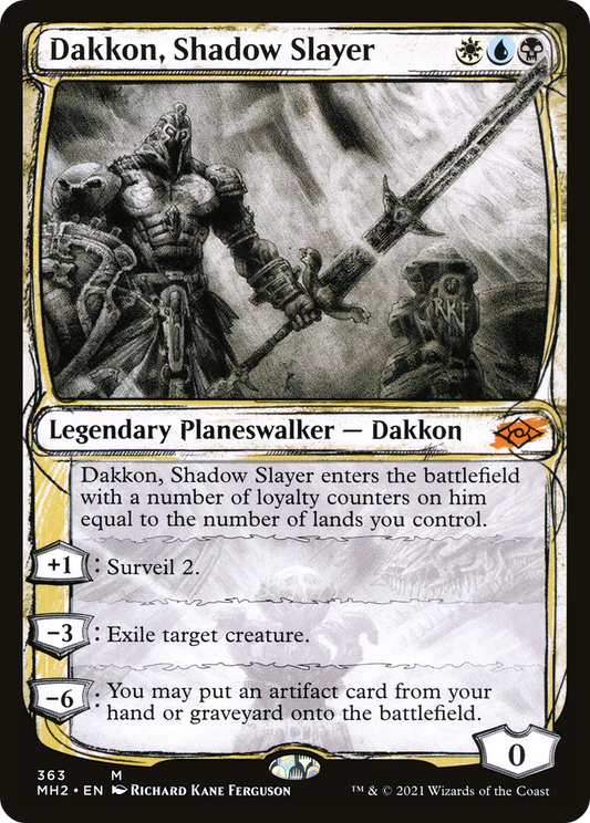 Dakkon, Shadow Slayer (MH2-363) - Modern Horizons 2: (Showcase)