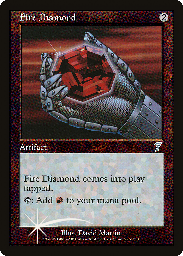 Fire Diamond (7ED-296★) - Seventh Edition Foil