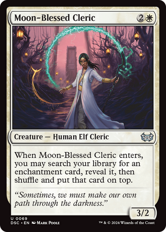 Moon-Blessed Cleric (DSC-069) - Duskmourn: House of Horror Commander