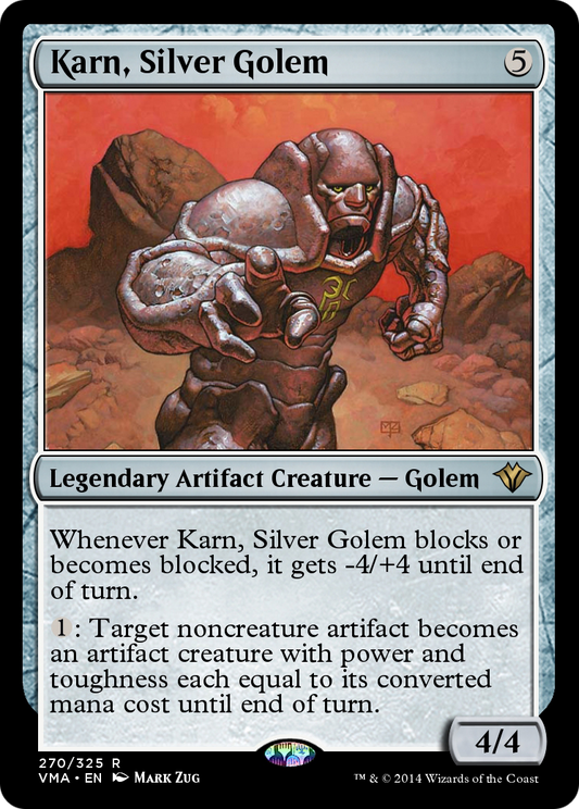 Karn, Silver Golem (VMA-270) - Vintage Masters Foil