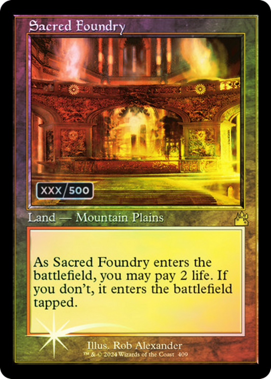 Sacred Foundry (RVR-409Z) - Ravnica Remastered Foil