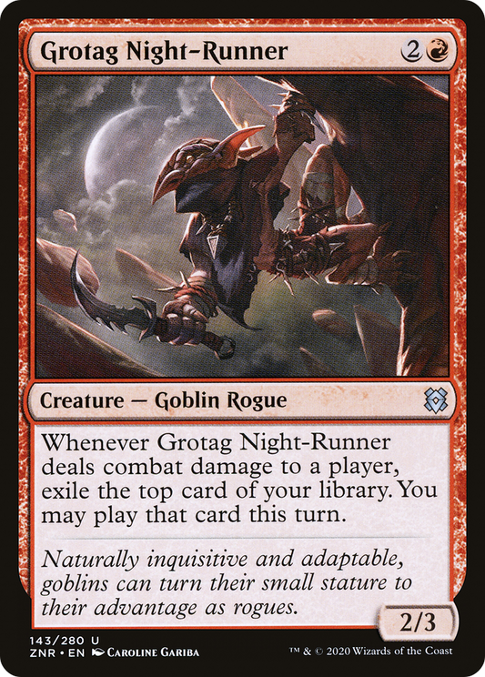 Grotag Night-Runner (ZNR-143) - Zendikar Rising Foil