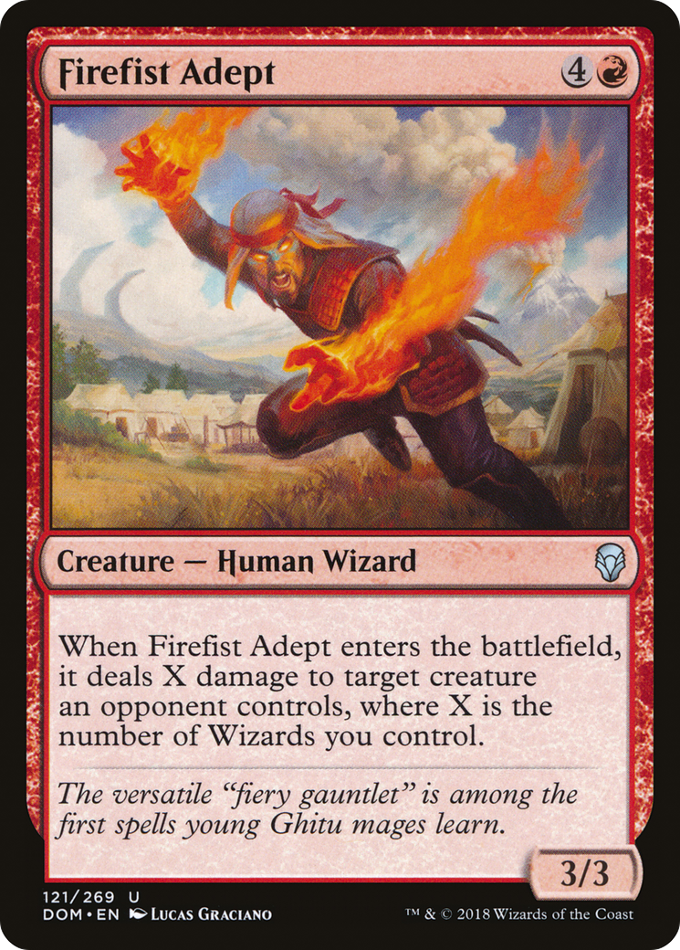 Firefist Adept (DOM-121) - Dominaria Foil