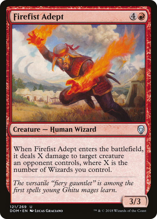 Firefist Adept (DOM-121) - Dominaria Foil