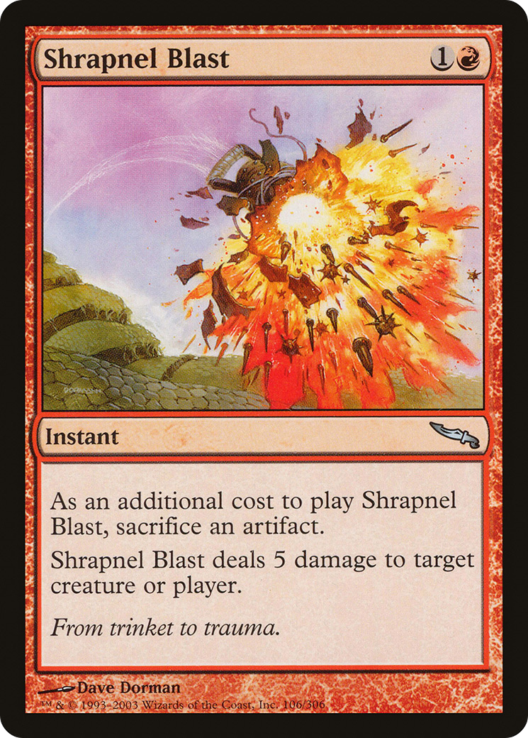 Shrapnel Blast (MRD-106) - Mirrodin