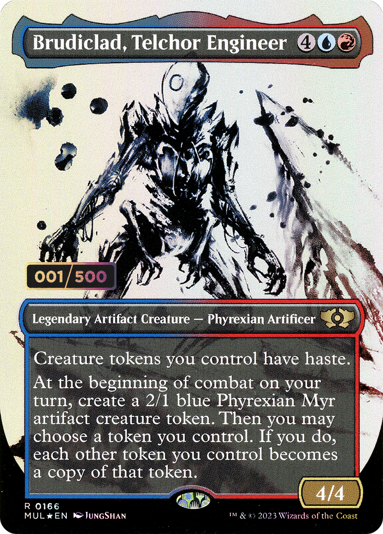 Brudiclad, Telchor Engineer (MUL-166Z) - Multiverse Legends: (Showcase) (Borderless) Foil